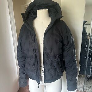 North Face Down Puffer Bomber with Hood